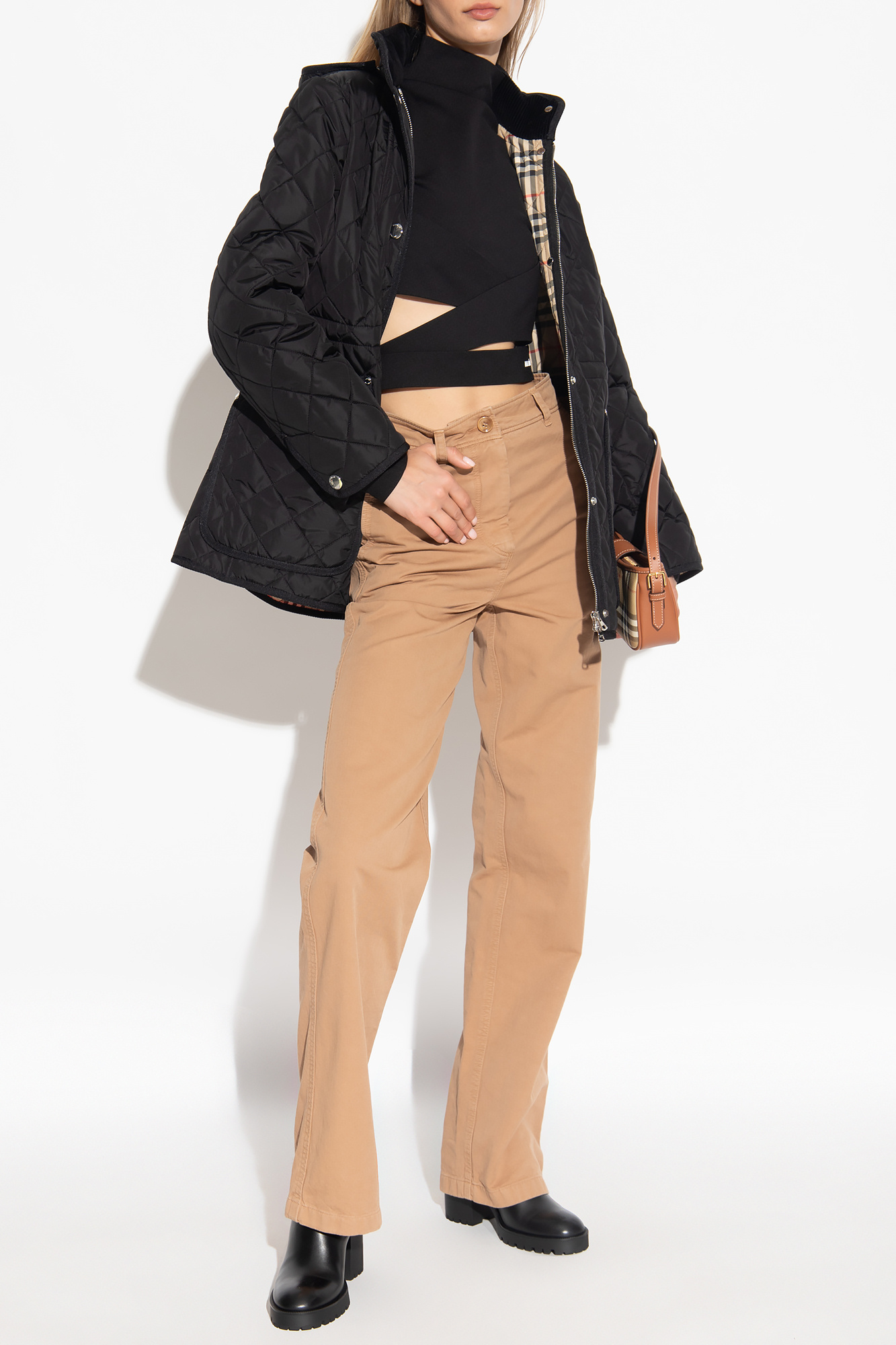 Burberry jeans womens brown discount